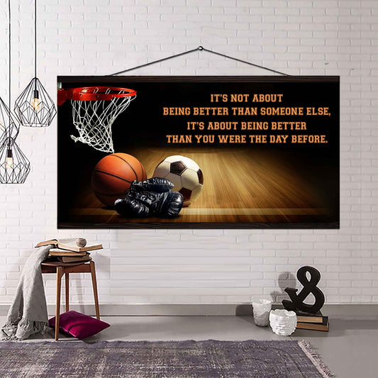 Customizable basketbal, baseball, football, soccer poster, canvas