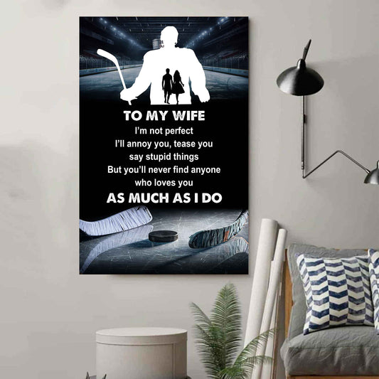 Sport Poster Canvas To My Wife I Am Not Perfect Gift For Your Wife