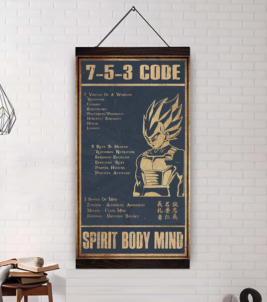 VGT 7 5 3 Code New Vertical Poster Canvas Wall Art (Ver2)