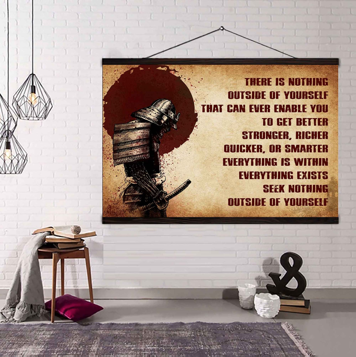 DRB Poster Canvas There Is Nothing Outside Of Yourself Best Gift With Motivation Quotes