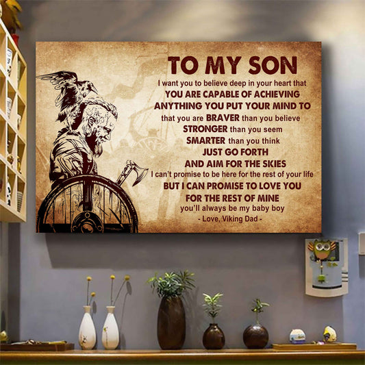 Knight Templar Poster Canvas Just Go Forth And Aim For The Skies From Dad To Son Gift For Your Son Motivational Quotes (Copy)