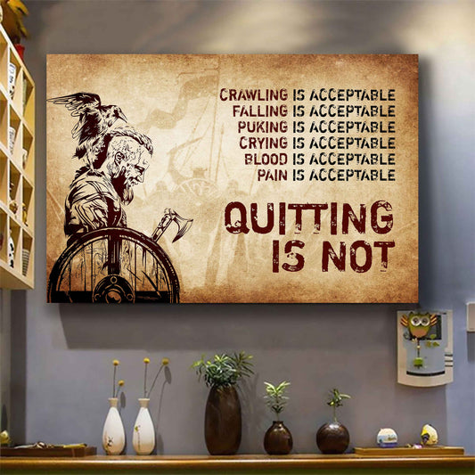 DRB Poster Canvas Quiting Is Not Best Gifts Motivation Quotes