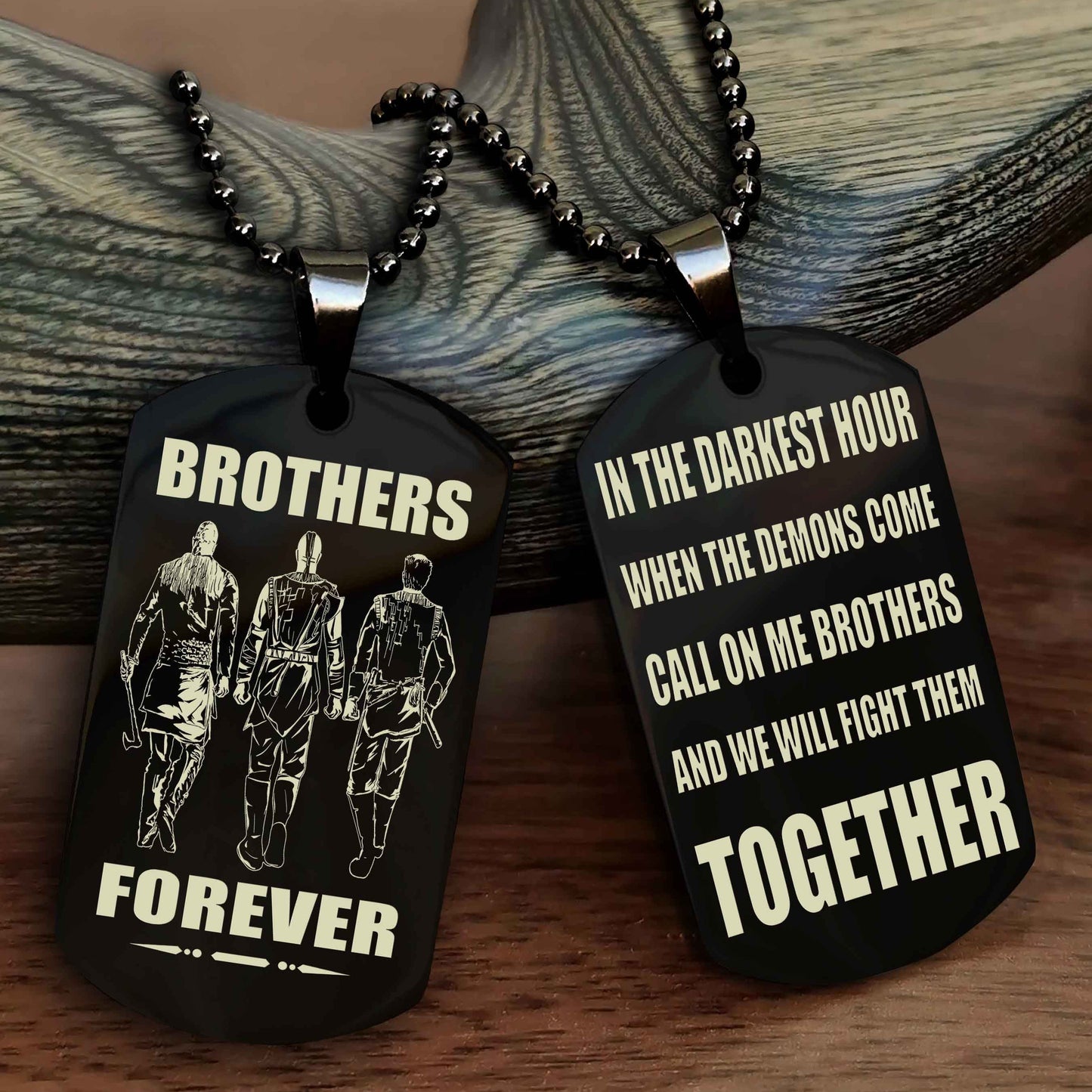 Soldier: Army-Navy Personalized Double Sided Dog Tag For My Brother - Call On Me Brother And We Will Fight Them Together Gift For Your Friend