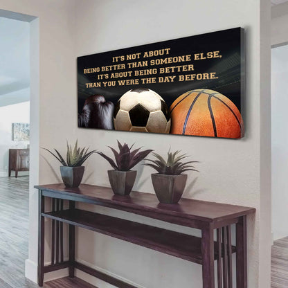 Customizable basketbal, baseball, football, soccer poster, canvas