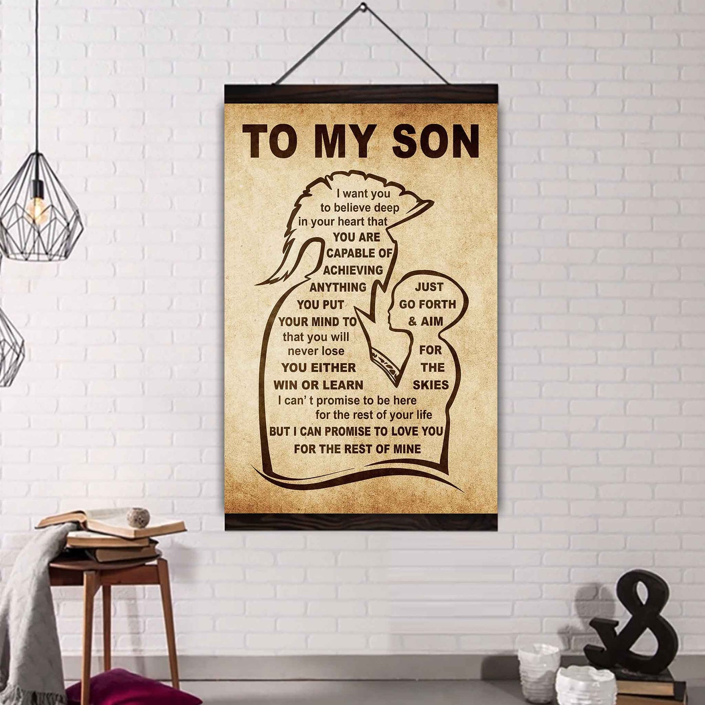 Personalized Family Poster Canvas You Will Never Lose You Either Win Or Learn To My Son Gift From Dad Gift For Your Son