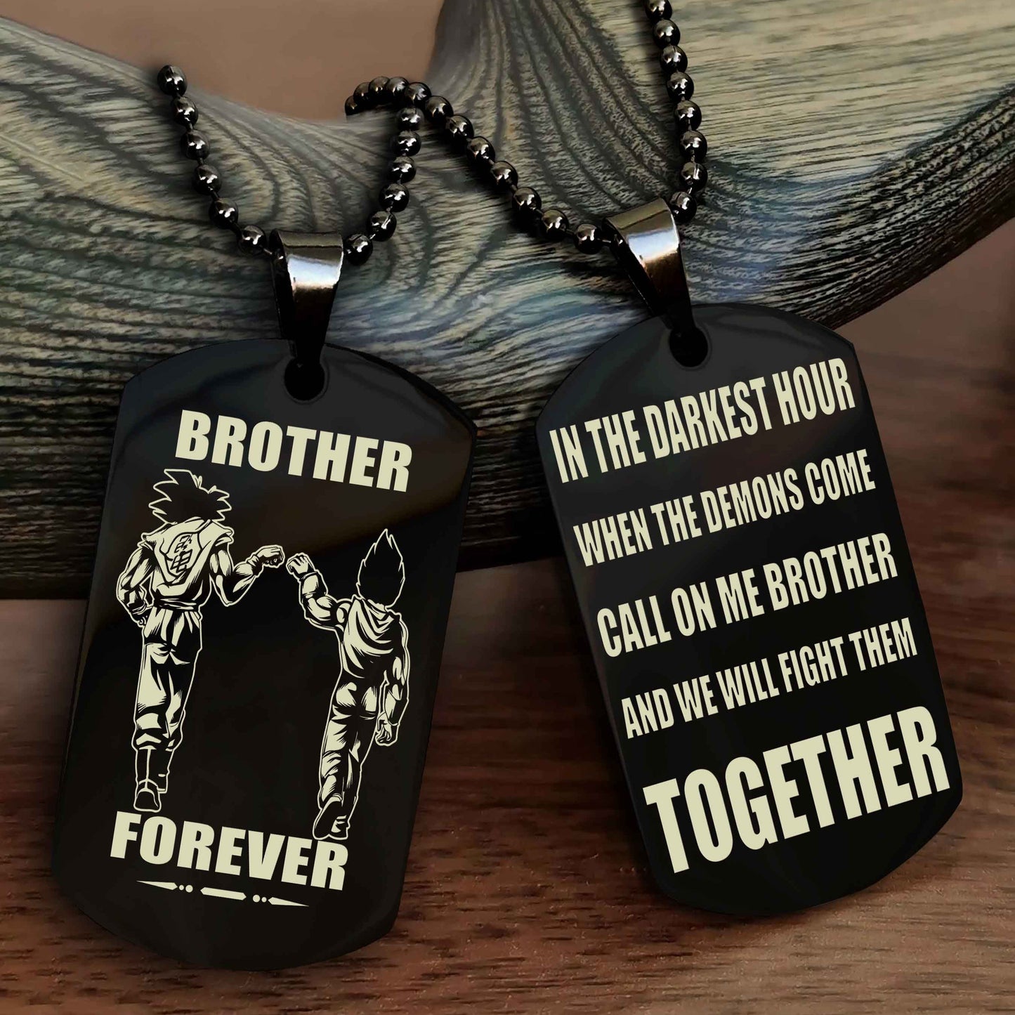 Viking Personalized Double Sided Dog Tag For My Brother - Call On Me Brother And We Will Fight Them Together Gift For Your Friend