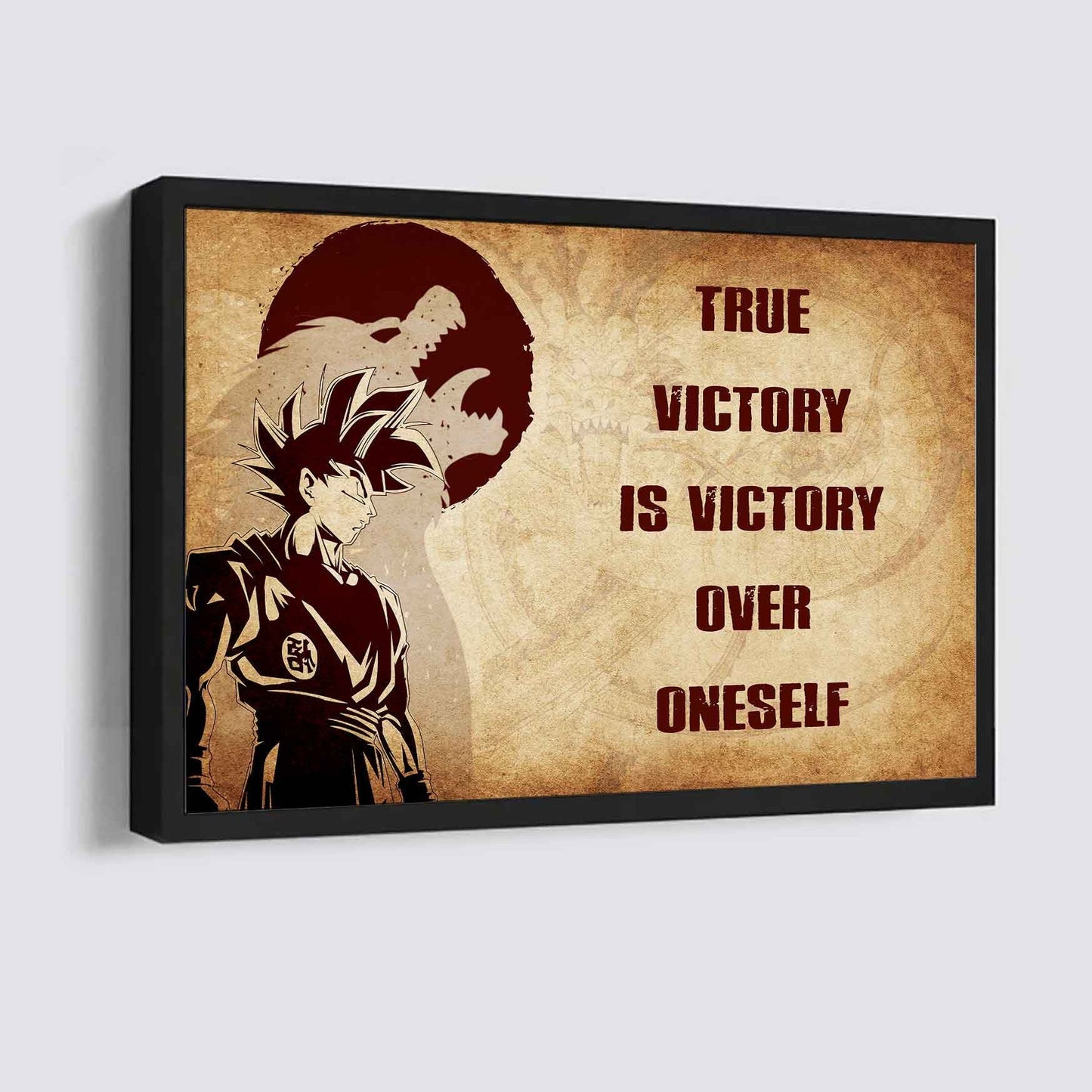 Samurai Poster Canvas True Victory Is Victory Over Oneself Gift For Your Friend