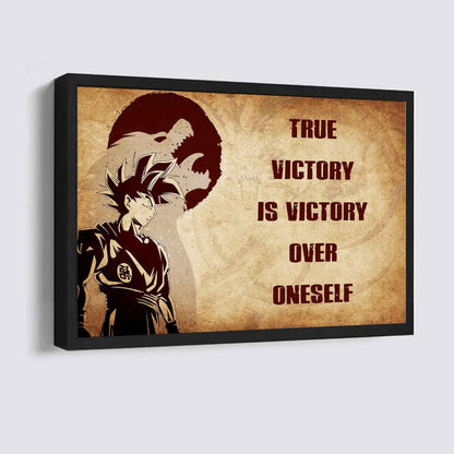 Samurai Poster Canvas True Victory Is Victory Over Oneself Gift For Your Friend