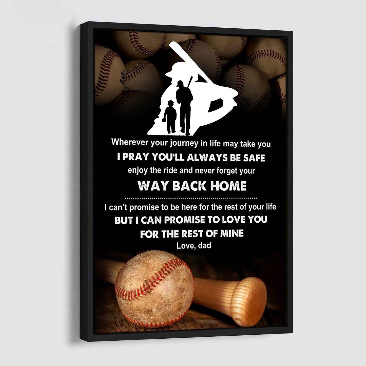 Poster Canvas To My Son Never Forget Your Way Back Home Gift From Dad