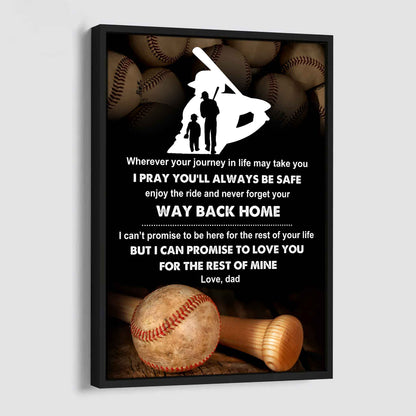 Poster Canvas To My Son Never Forget Your Way Back Home Gift From Dad