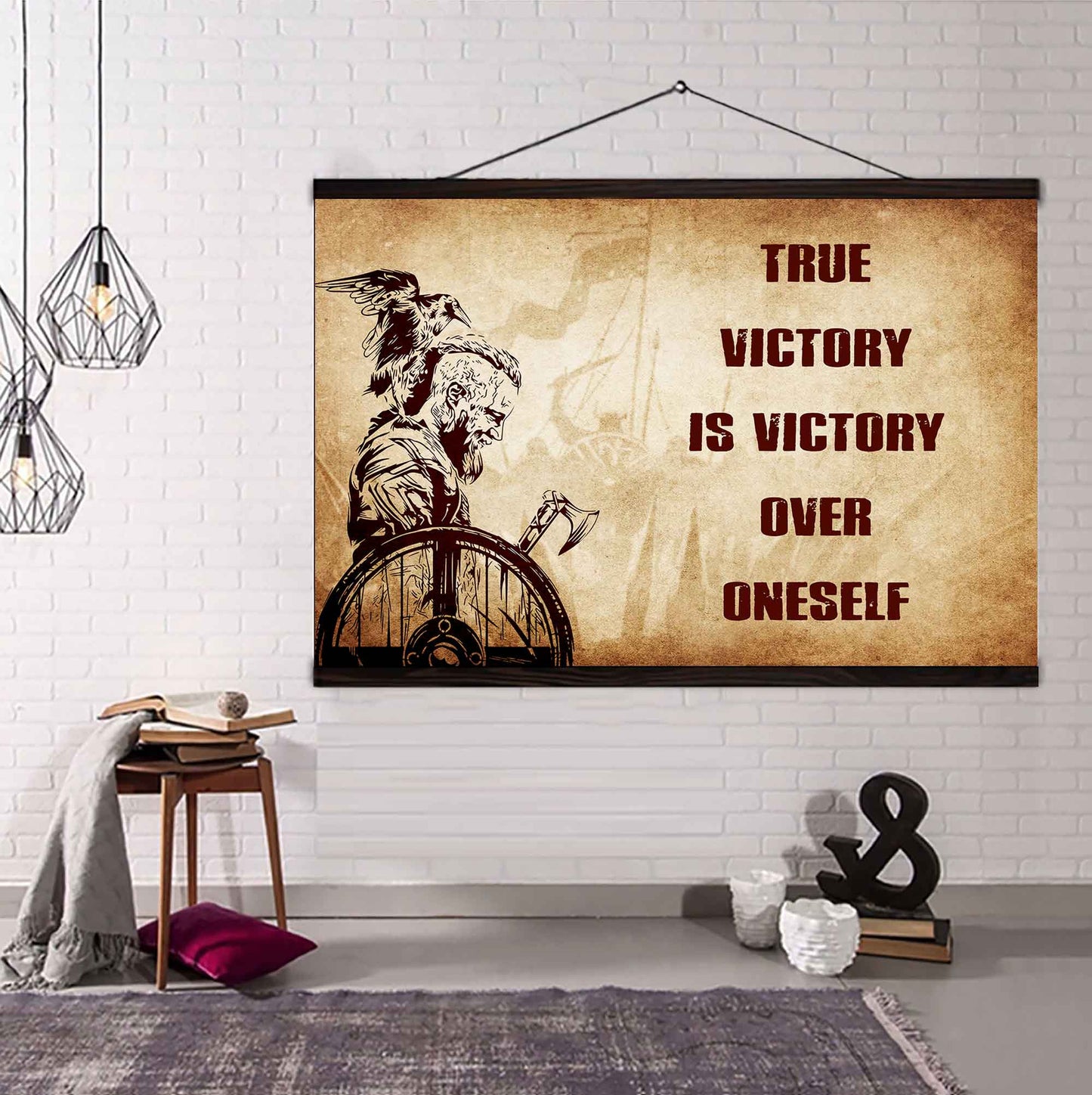 DRB Poster Canvas True Victory Is Victory Over Oneself Gift For Your Friend