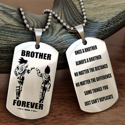 DRB Personalized Double Sided Dog Tag For My Brother - Once A Soldier Always A Soldier