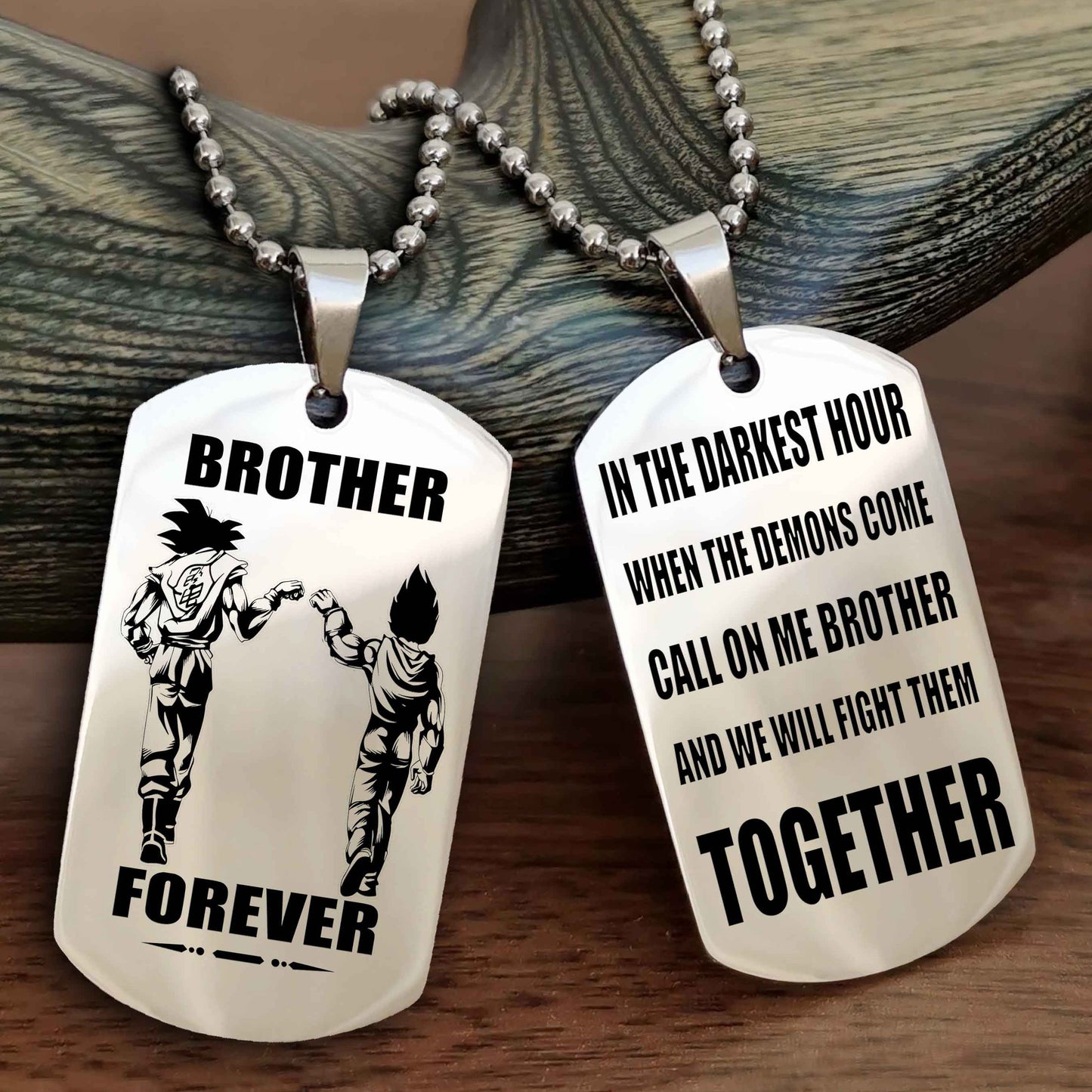 Cowboy Personalized Double Sided Dog Tag For My Brother - Call On Me Brother And We Will Fight Them Together Gift For Your Friend