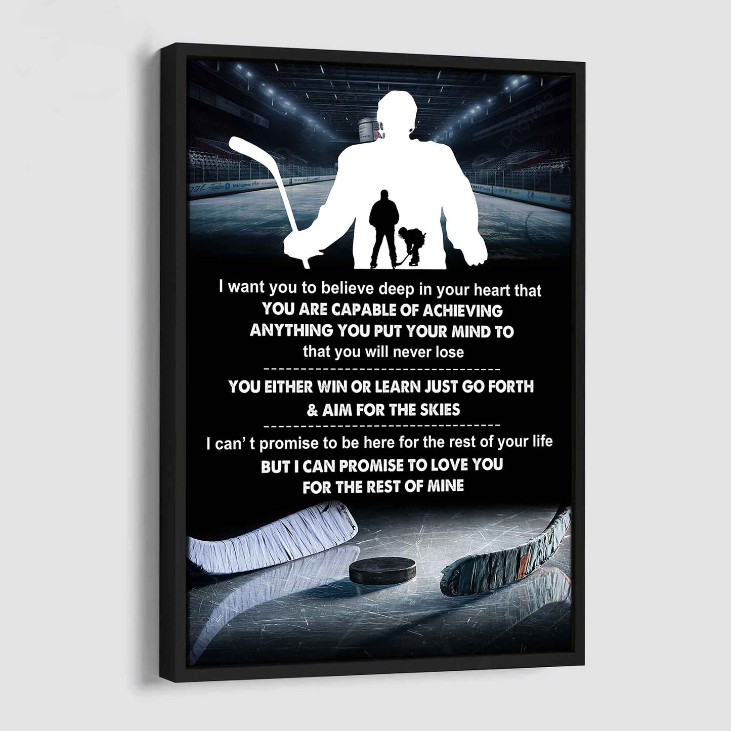 Poster Canvas To My Son You Will Never Lose You Either Win Or Learn - I Love You Gift From Dad