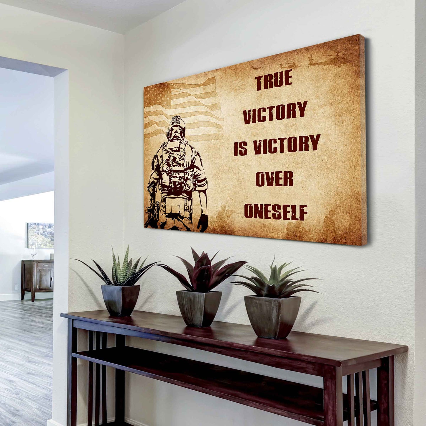 DRB Poster Canvas True Victory Is Victory Over Oneself Gift For Your Friend