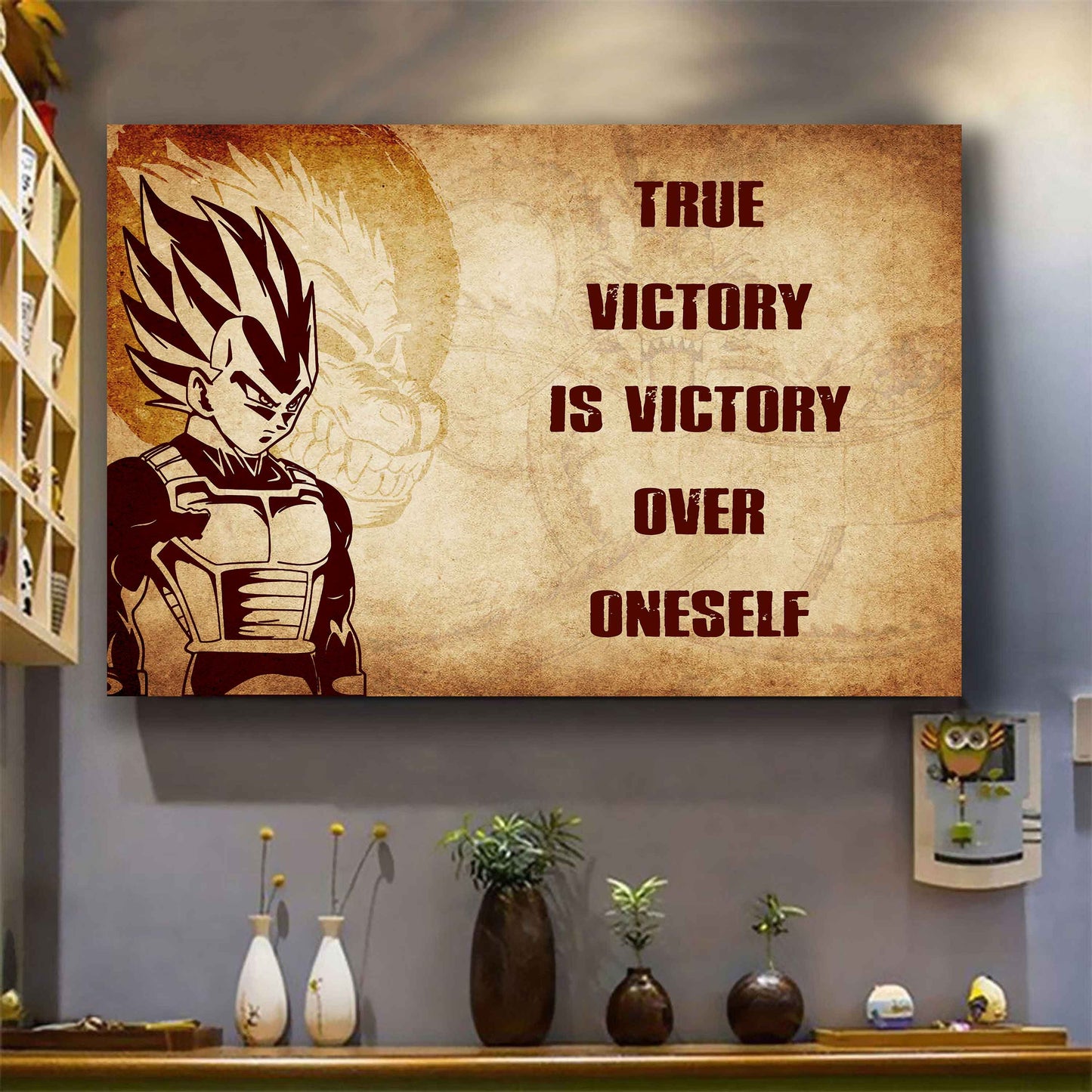 Samurai Poster Canvas True Victory Is Victory Over Oneself Gift For Your Friend