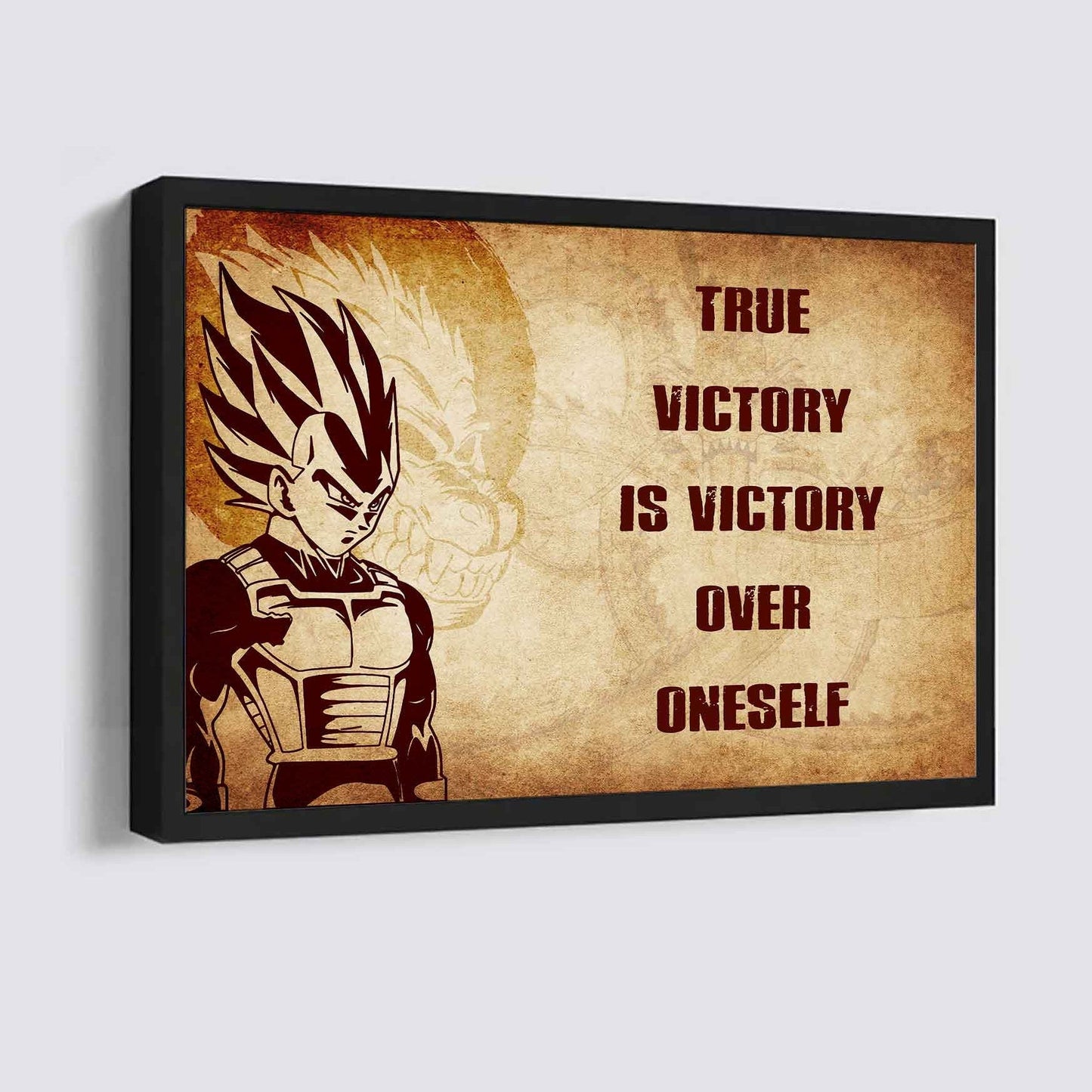 Samurai Poster Canvas True Victory Is Victory Over Oneself Gift For Your Friend