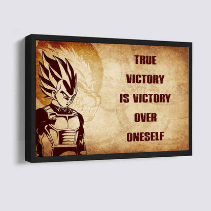 Samurai Poster Canvas True Victory Is Victory Over Oneself Gift For Your Friend