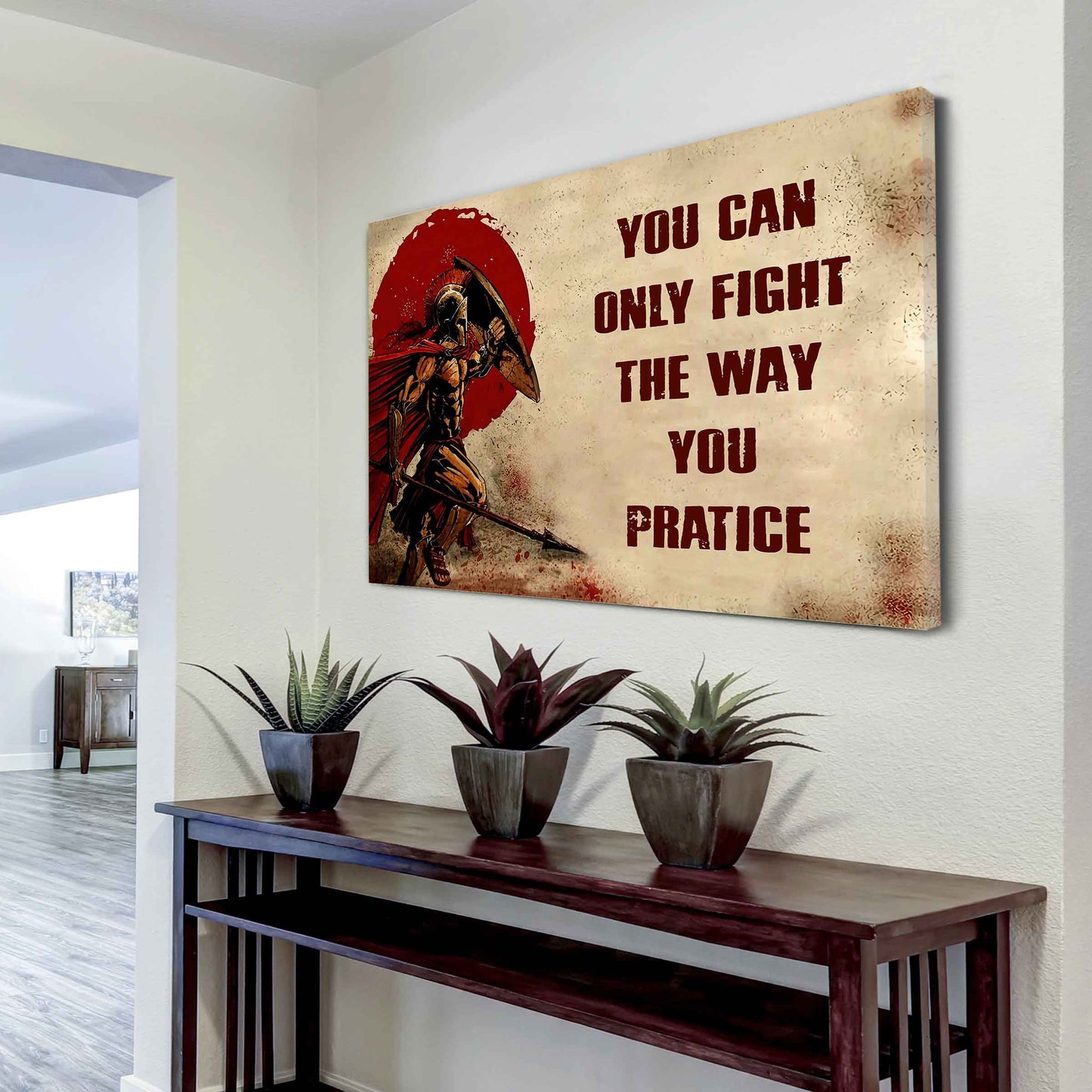 DRB Poster Canvas You Can Only Fight The Way You Practice
