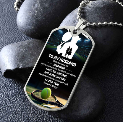 Sport Military Chain 18K Gold Plated Silver Plated To My Husband From Wife With Love Message