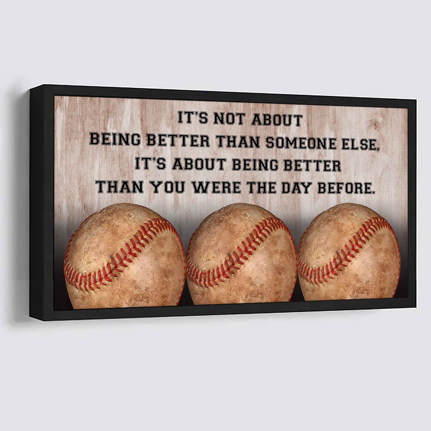 Personalized Basketball Poster Canvas It Is Not About Being Better Than Someone Else It's About Being Better Than You Were The Day Before