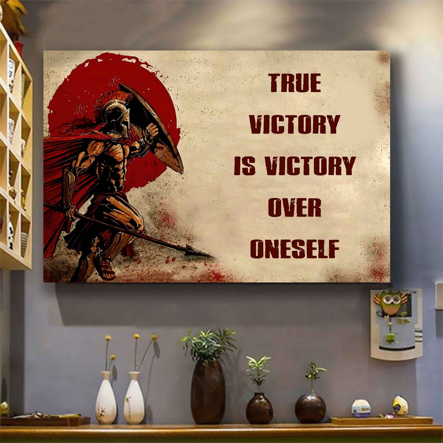 DRB Poster Canvas True Victory Is Victory Over Oneself Gift For Your Friend