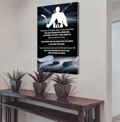 Poster Canvas To My Son You Will Never Lose You Either Win Or Learn - I Love You Gift From Dad