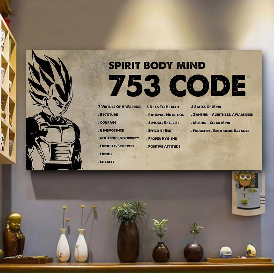 Knight Templar Poster Canvas 7 5 3 Code Motivation Quotes