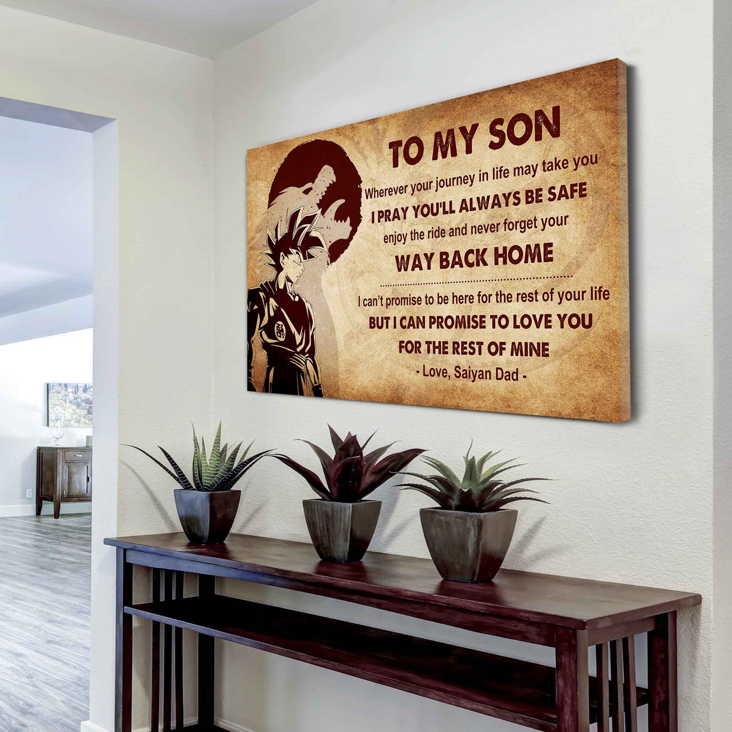 Samurai Poster Canvas Your Way Back Home From Dad To Son Gift For Your Son