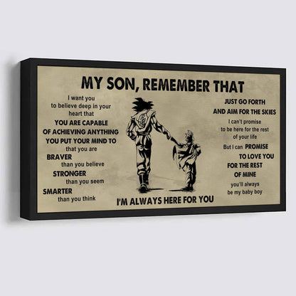 Personalized DRB Poster Canvas - My Son Remember That Just Go Forth And Aim For The Skies