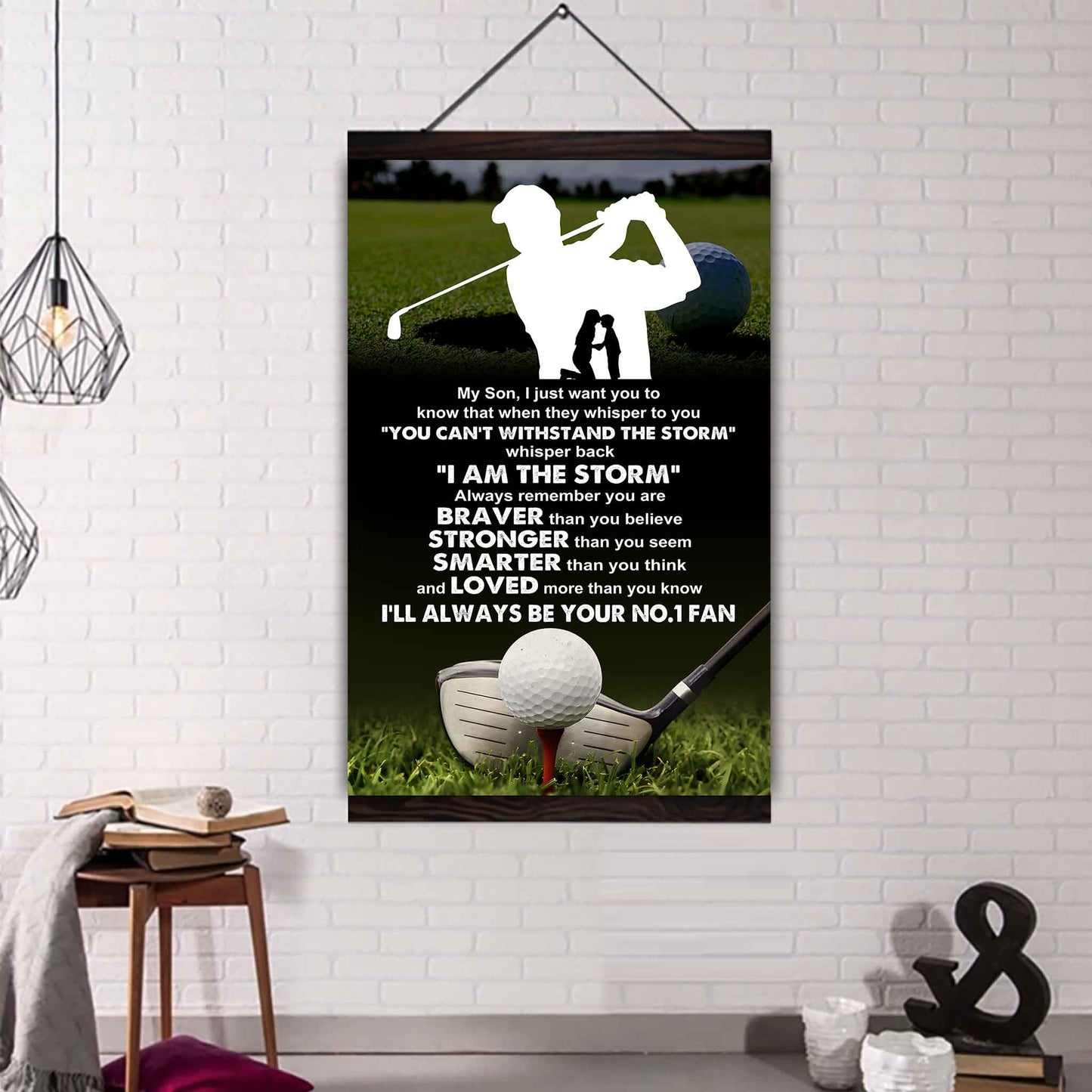 Baseball Poster Canvas Mom To Son - Whisper Back I Am The Storm I Will Always Your No 1 Fan