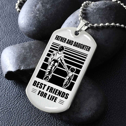 Viking Military Chain Silver Plated 18K Gold Plated Father And Son Best Friend For Life Gift For Your Son