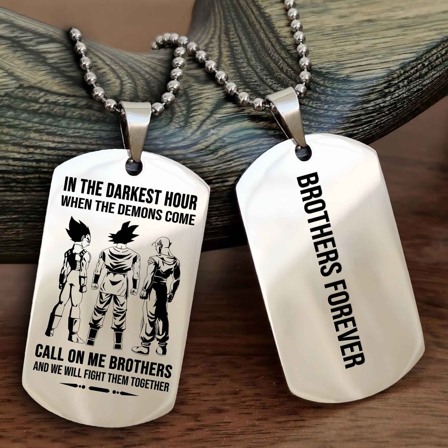 Sport Bike Customizable engraved NAG dog tag double sided gift from brother, brother forevers