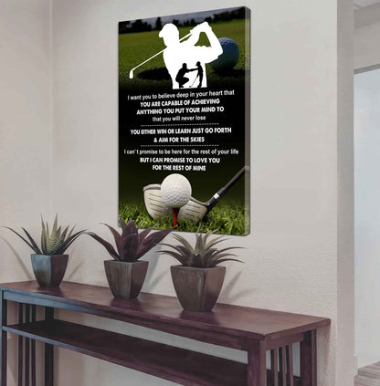 Poster Canvas To My Son You Will Never Lose You Either Win Or Learn - I Love You Gift From Dad