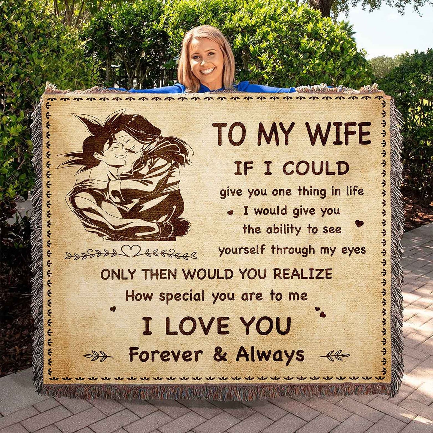To My Wife Woven Blanket If I Could Give You One Thing In Life - How Special You Are To Me