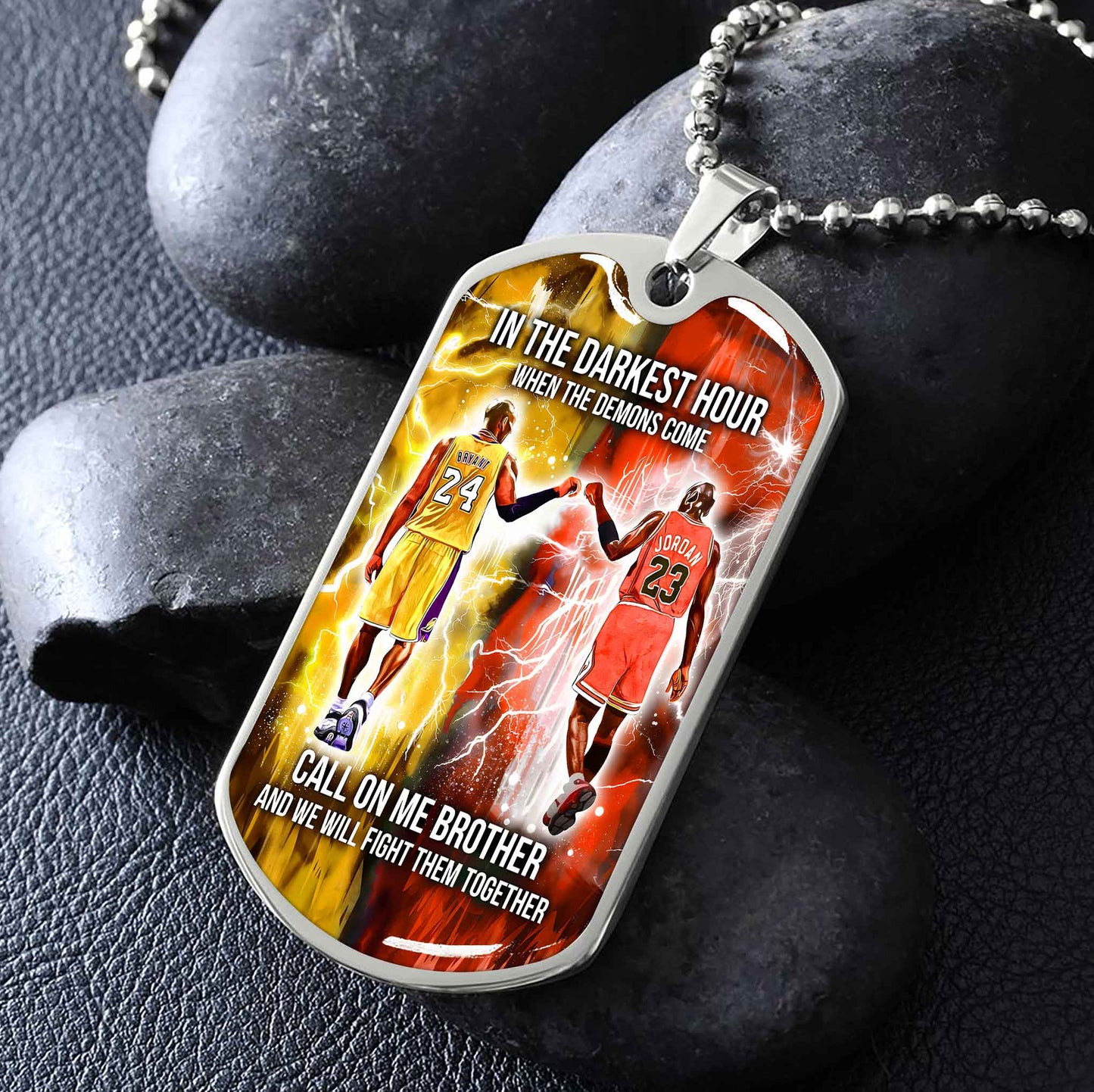 DRB Military Chain Silver Plated 18K Gold Plated Silver Plated Call On Me Brother And We Will Fight Them Together