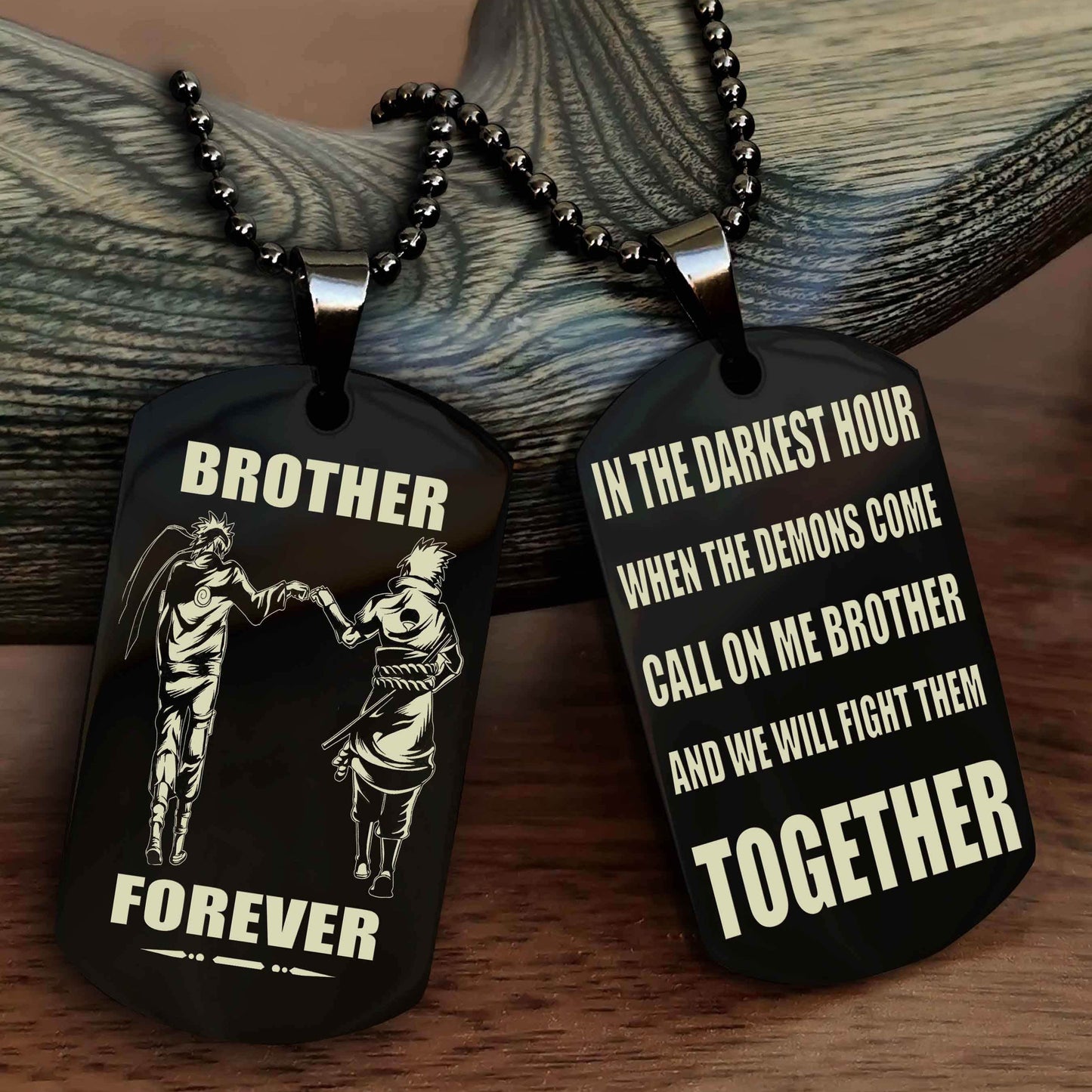 Viking 3 Brother Personalized Double Sided Dog Tag For My Brother - Call On Me Brother And We Will Fight Them Together Gift For Your Friend