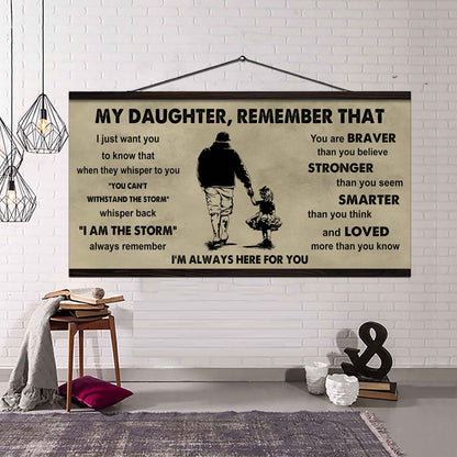 Soldier To My Daughter Remember That When They Whisper To You Whisper Back I'm The Storm I'm Always Here For You