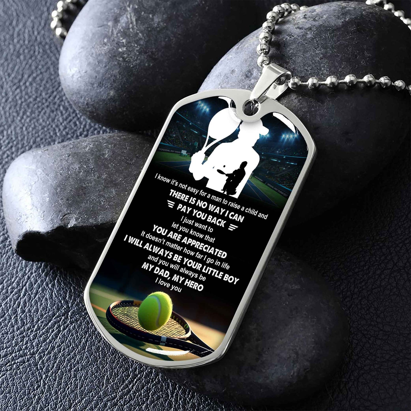 Sport Military Chain 18K Gold Plated Silver Plated To My Mom, To My Dad I Know It's Not Easy I Will Always Be Your Little Boy