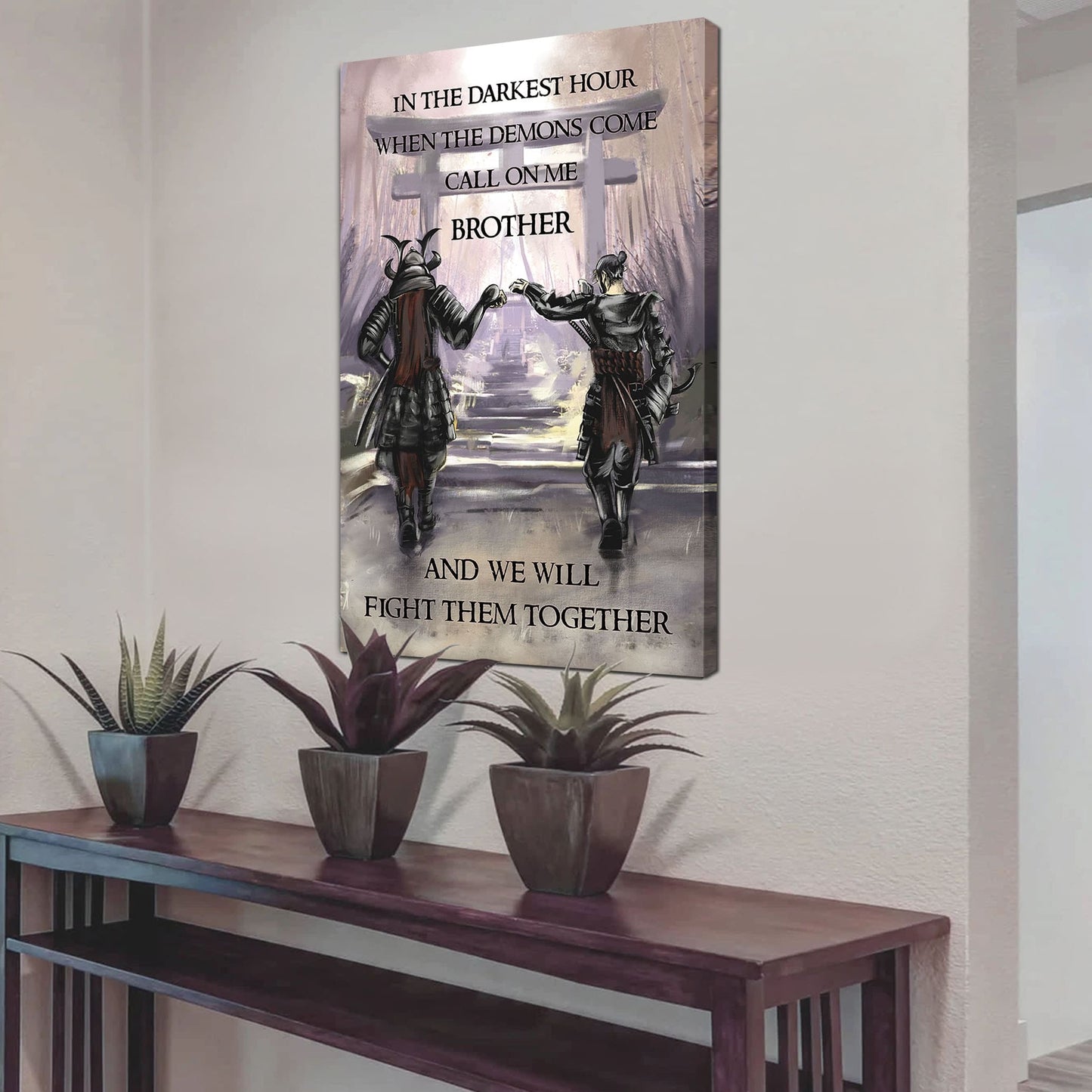 DRB Canvas Wall Art Call On Me Brother And We Will Fight Them Together Gift For Your Friend