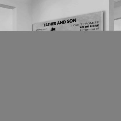 DRB Father And Son Best Friends For Life - Never Forget Your Way Back Home Poster Canvas Gift For Son From Father