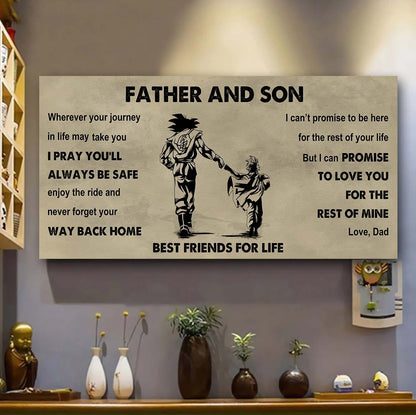 Knight Templar Father And Daughter Best Friends For Life - Ver 2 Never Forget Your Way Back Home Poster Canvas Gift For Son From Father