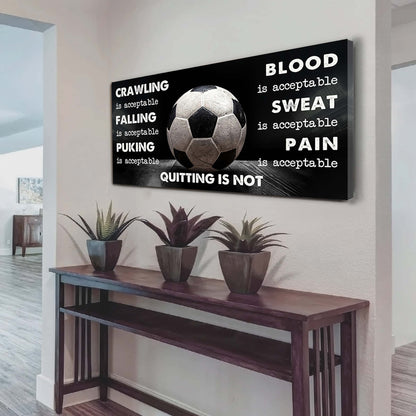 Tennis Poster Canvas Quiting Is Not