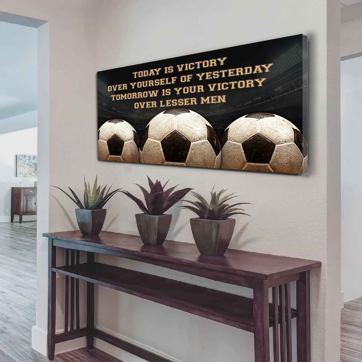 Basketball Poster Canvas - Today Is Victory Over Yourself Over Yourself Of Yesterday Tomorrow Is Your Victory Over Lesser Men