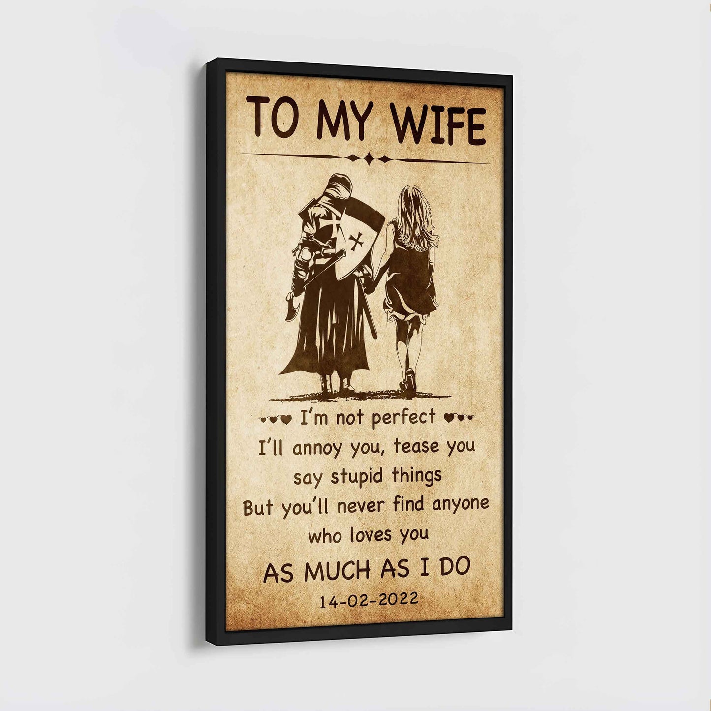 Family Poster Canvas You Are Braver Than You Believe - I Am Not Perfect