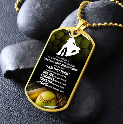 Sport Military Chain 18K Gold Plated Silver Plated To My Son Mom Motivation Message