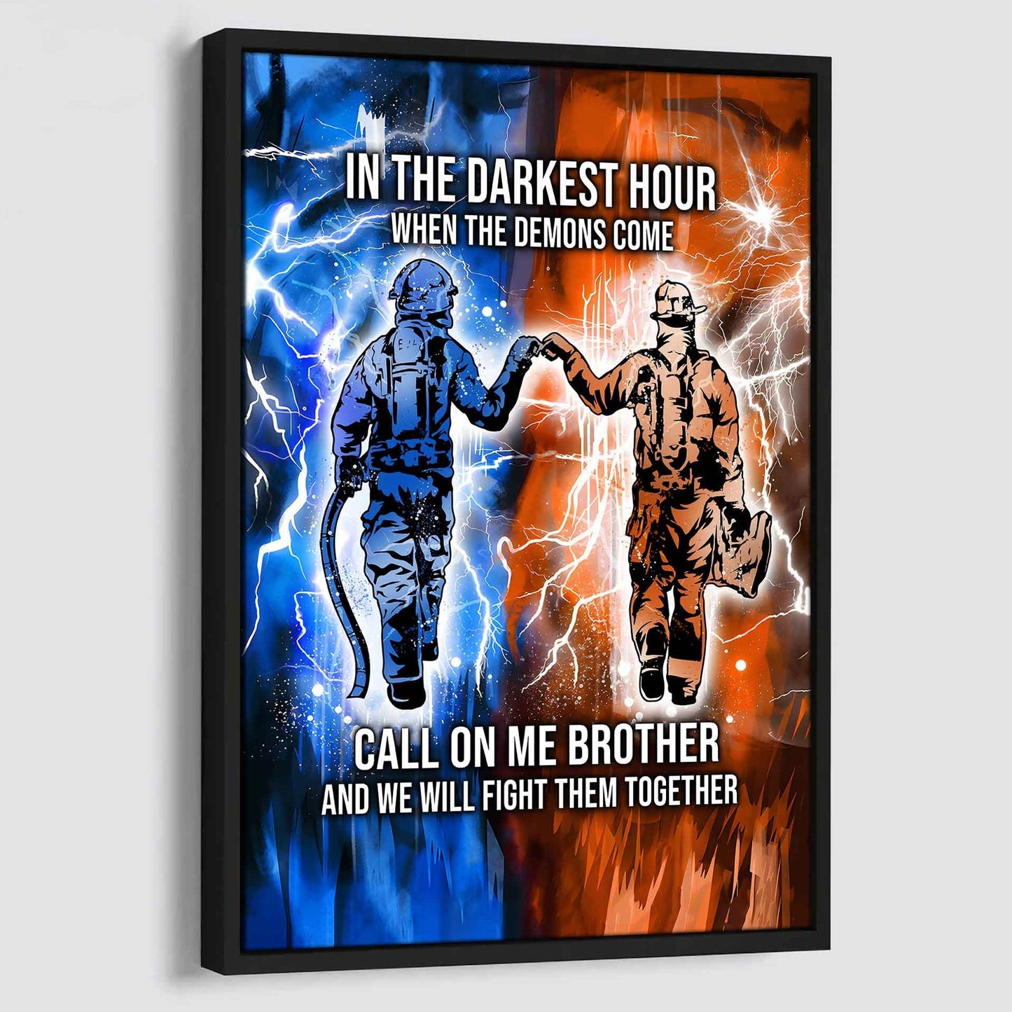 DRB Canvas Wall Art Call On Me Brother And We Will Fight Them Together Gift For Your Friend