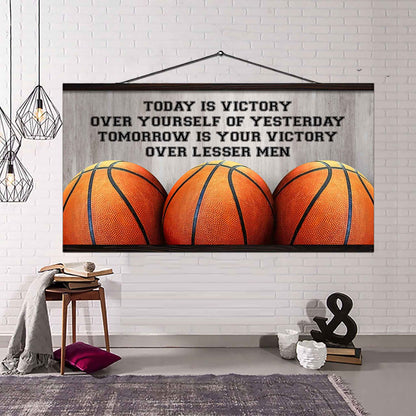 Soccer Poster Canvas - Today Is Victory Over Yourself Over Yourself Of Yesterday Tomorrow Is Your Victory Over Lesser Men