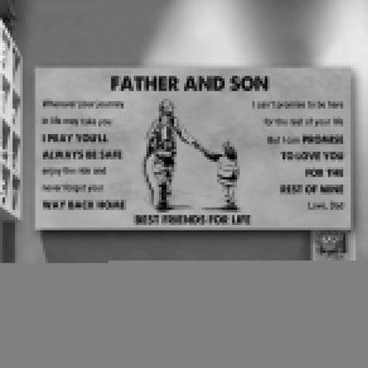 Vikings Father And Daughter Best Friends For Life - Ver 2 Never Forget Your Way Back Home Poster Canvas Gift For Daughter From Father