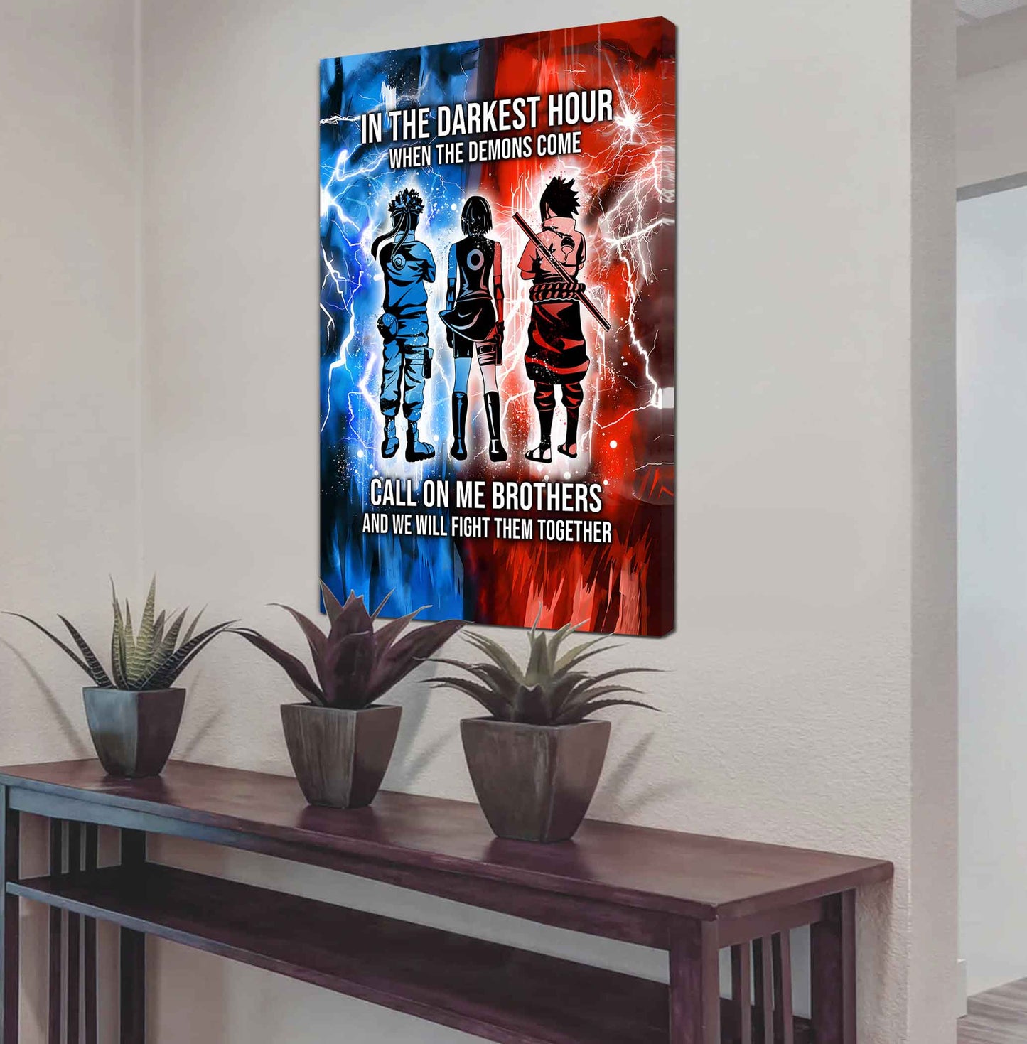 Brother Canvas Wall Art Call On Me Brother And We Will Fight Them Together Gift For Your Friend